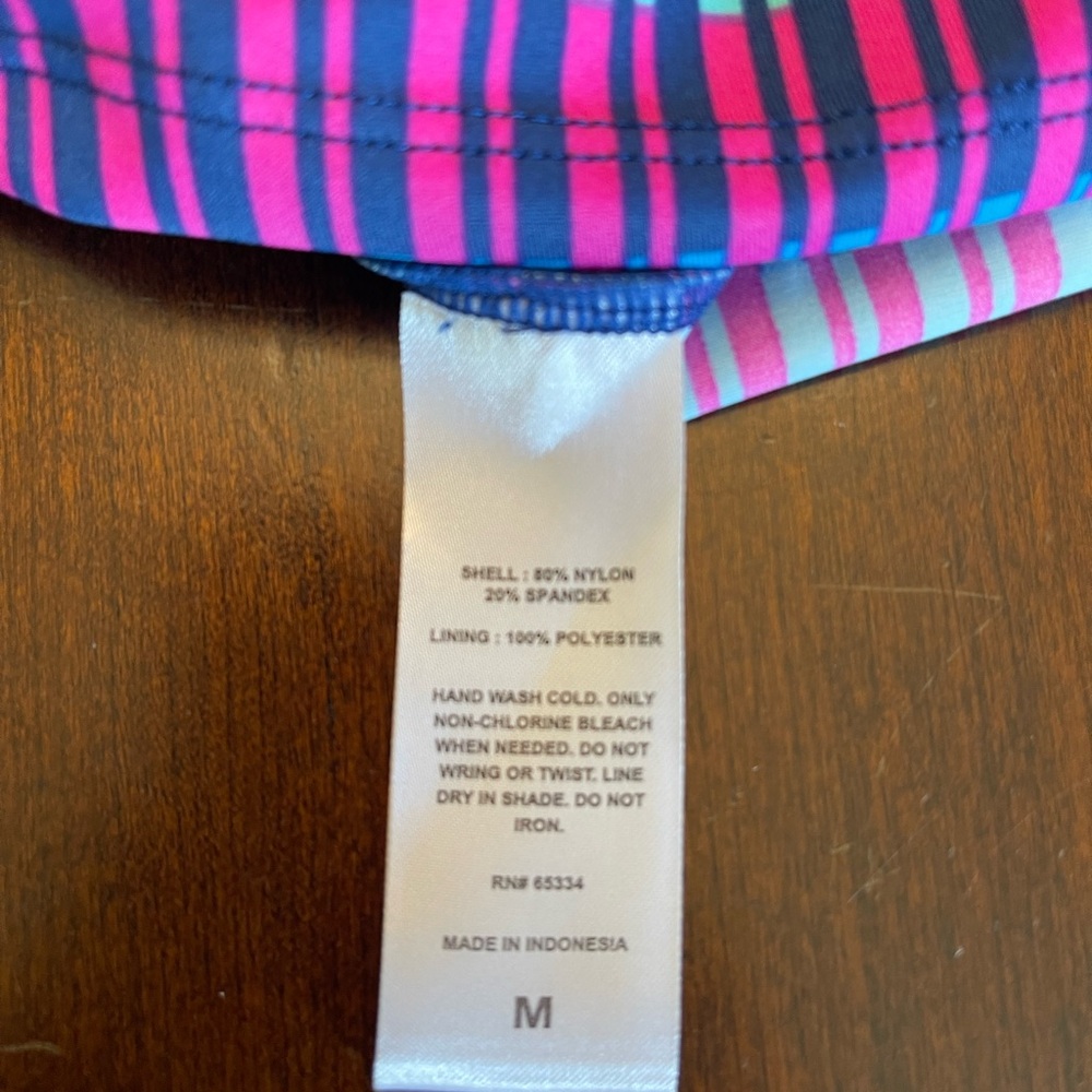Indigo Sky by Academy Missy Scoop Neck Cropped Tankini NWT - Picture 6 of 8
